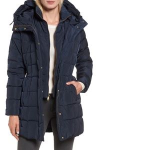 Cole Haan Signature Bib Inset Coat